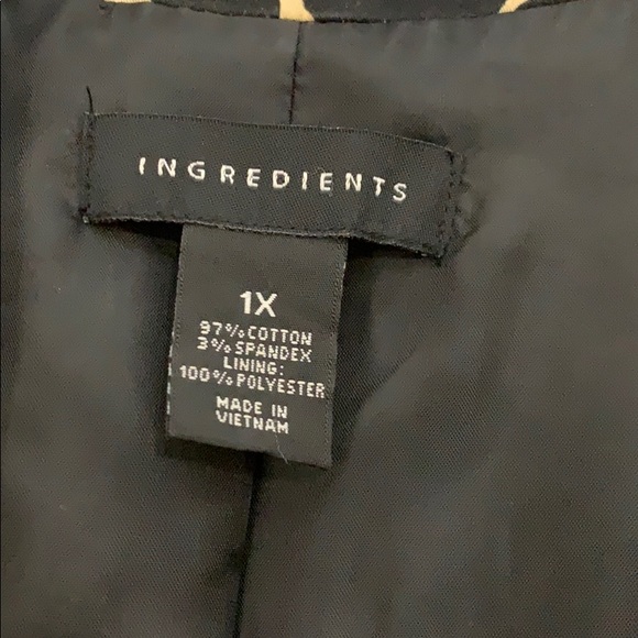 Print one Button Jacket - Picture 2 of 4